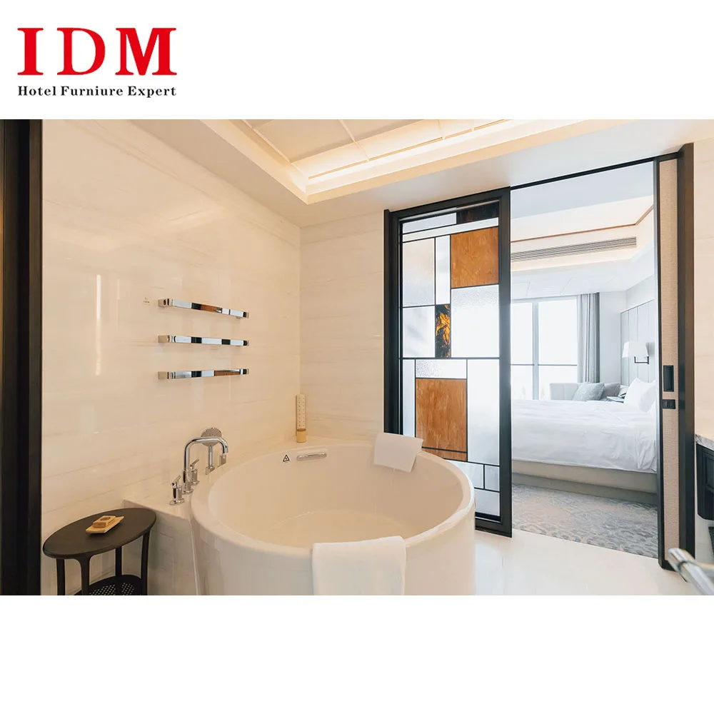 IDM-DE4 hotel room Vanity Metal Girls Make-up Dresser With Mirror Dressing Table