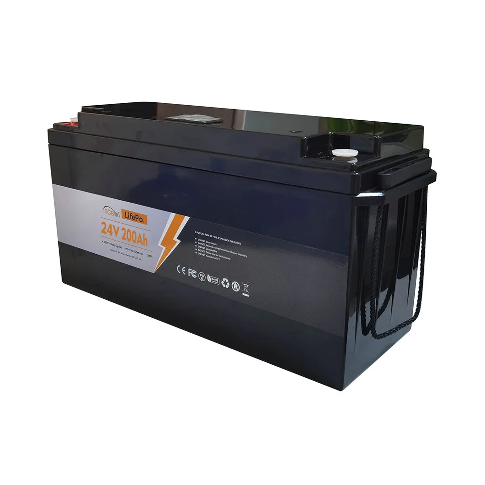 Portable BMS Energy Storage Systems Solar Panel 24V 200ah Solar Inverter Phosphate Battery