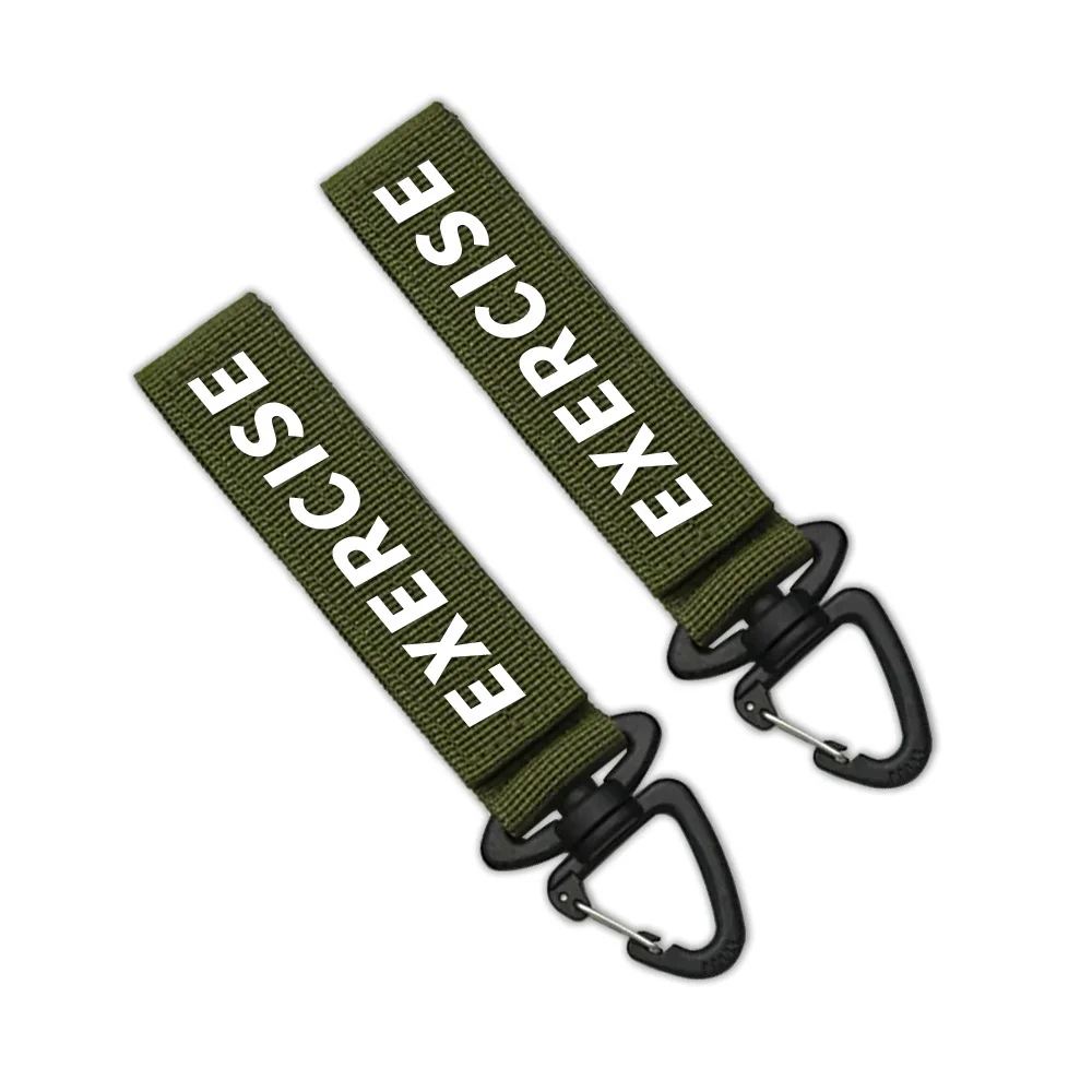 Manufacturer Custom Embroidered Patch Logo Carabiner Lanyard Holder Wrist Strap Keychains Short Lanyards Wholesale