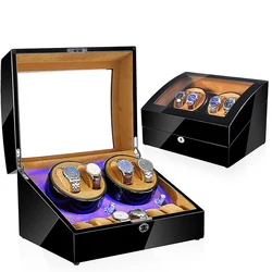 Cross border mute antimagnetic shaker full automatic mechanical watch rotary upper chain box electric motor shaker wooden