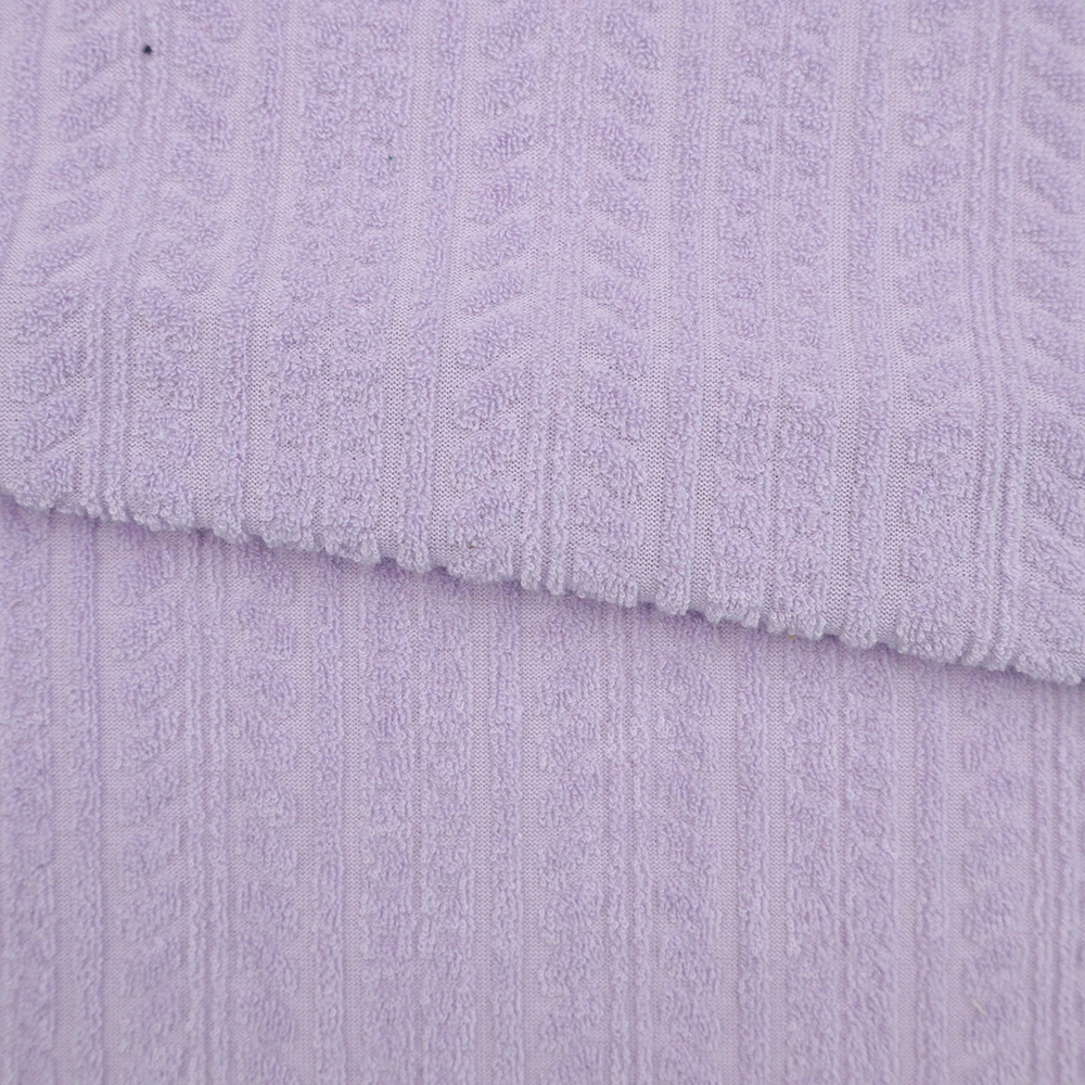 High quality polyester custom pattern 3D jacquard Knitted sweater fabric for garment