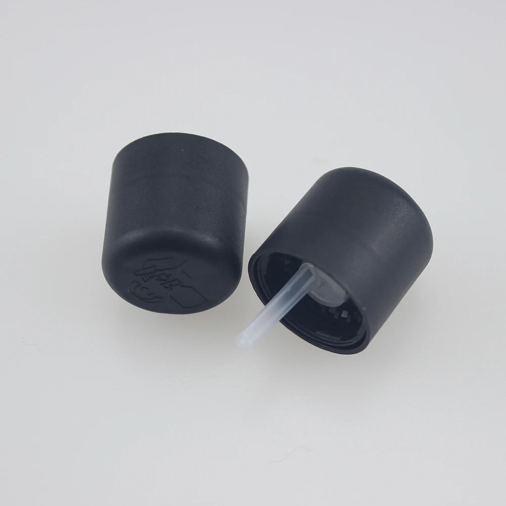 matte black 18 415 essential oil bottle cap plastic tamper evident plastic cap tamper proof bottle caps