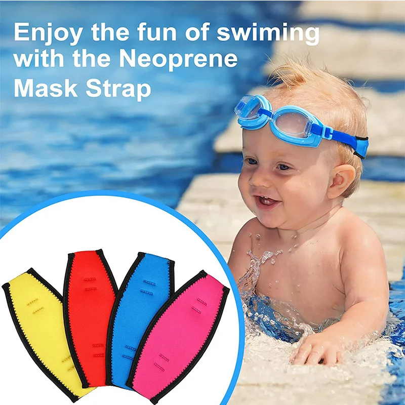 Hot Selling durable Neoprene OEM custom logo Soft Super Popular Diving Mask Slap Straps Cover Wrapper for Snorkel Mask