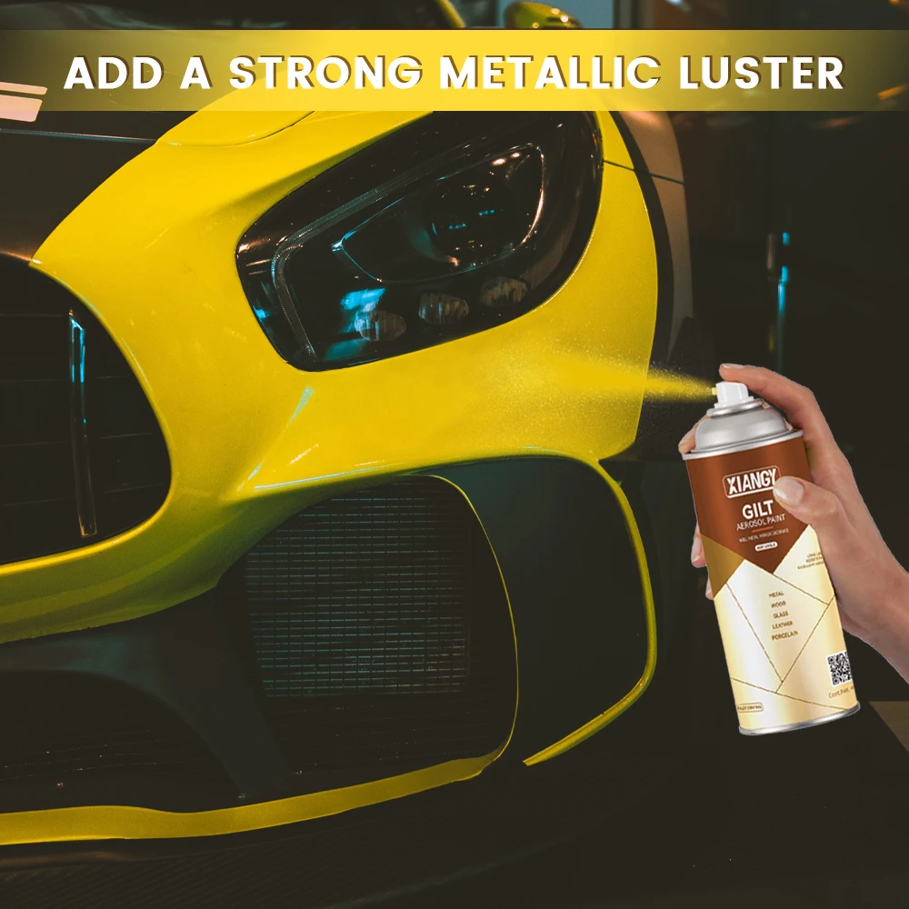 Factory Fast Drying mirror gold-plated aerosol paint special metallic pigments Super Gold Spray Paint