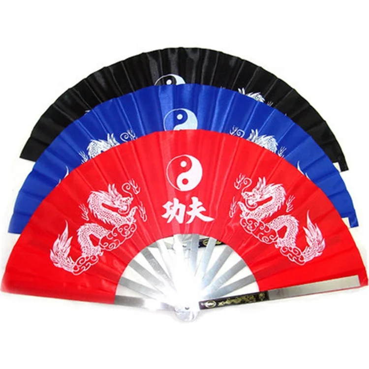 Steel Tai Chi Fans Wushu Kung Fu