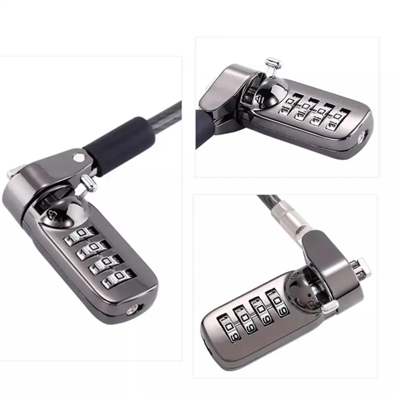 Wholesale Best Steel Anti-theft Zinc Alloy Security Cable Lock Notebook Computer Chain Lock for Laptop Nano Slot With Keys