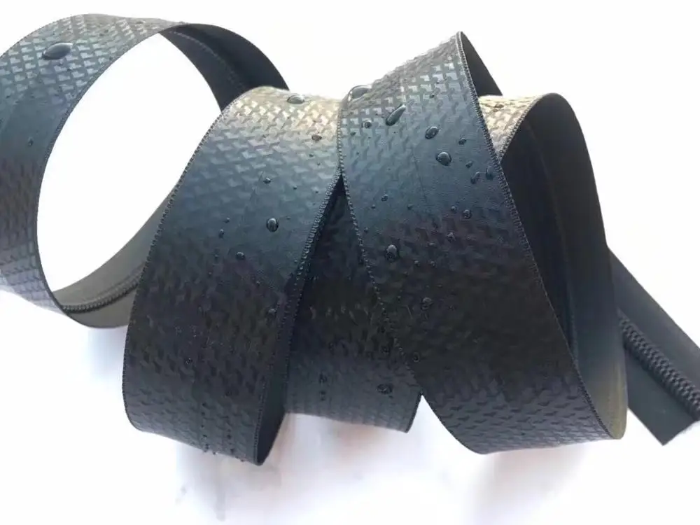 TPU Material Black Matte Waterproof Decorative Zipper Film Seam Tape