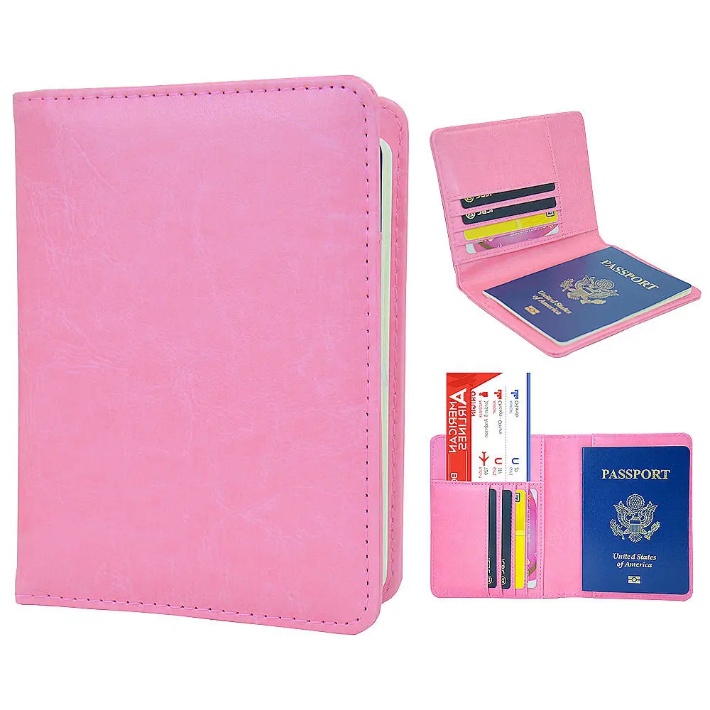 Wholesale  trending products 2022 new arrivals Travel Document Organizer Wallet Pu Leather Case Holder Blank Passport Cover