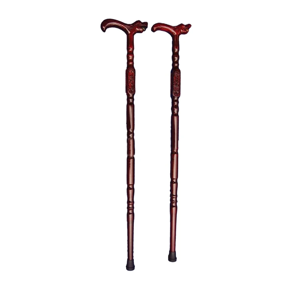 Bamboo Shape Canes for Outdoor Sports and Hiking Faucet Handle Canes for Old Men Rehabilitation Therapy Supplies