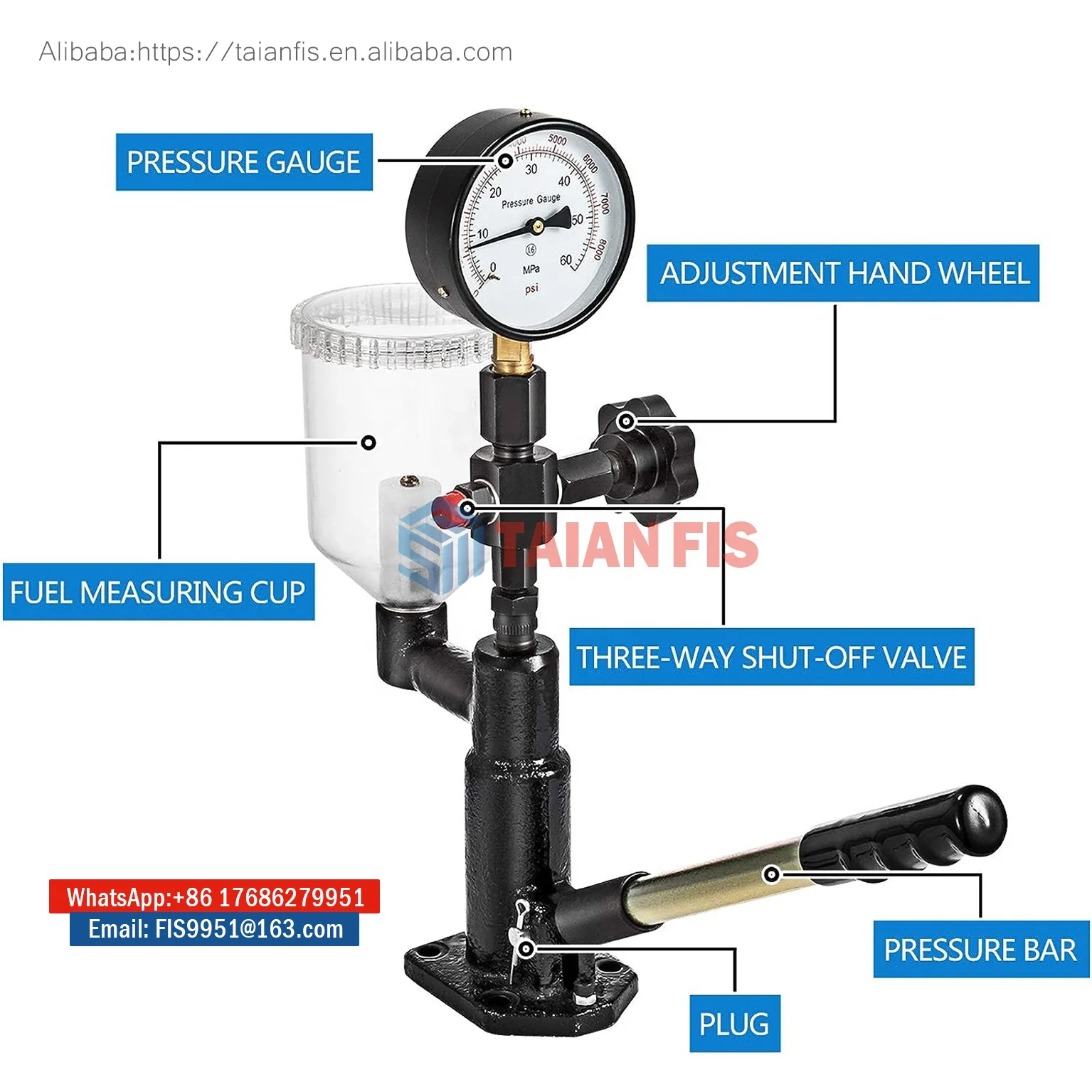 Diesel Fuel Injection Pump Injector nozzle calibrator S60H/S90H TESTER