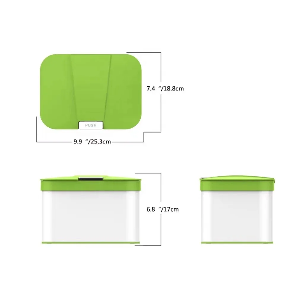 Small Metal Compost Bin Indoor Kitchen Sealed With Lid For Food Waste Composter Container With Household Compost Bin