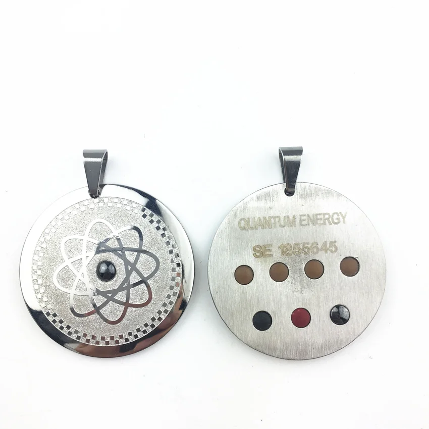 8119 Kalung чокер Liontin Подвеска из нержавеющей стали Квантовая скалярная энергия кулон для