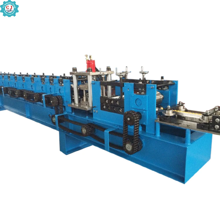 Roll cold rolling shutter slat door making machine steel profile roll forming equipment for drywall stud and track windows
