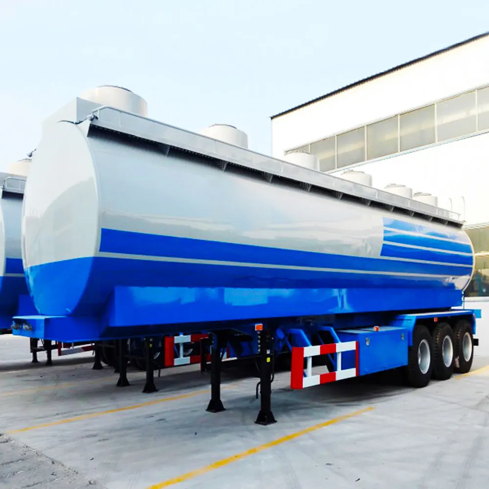 OEM China 3 4 Axles 38000 Liters Palm Oil Fuel Tank Semi Trailer