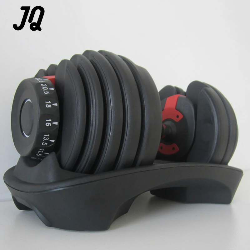 Gym equipment adjustable dumbbell set