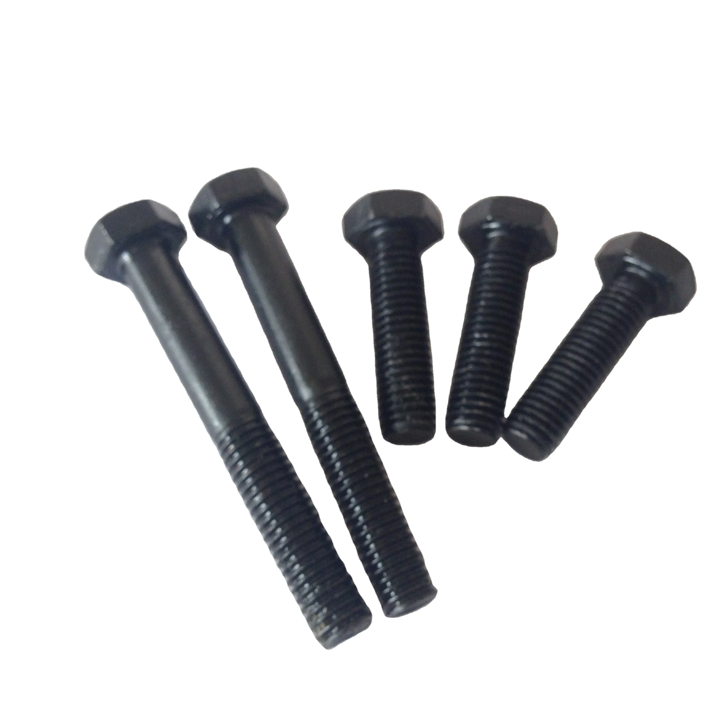 Hexagon bolts DIN933, hot dip galvanized grade 4.8-12.9, for power bolts and DIN931 nuts