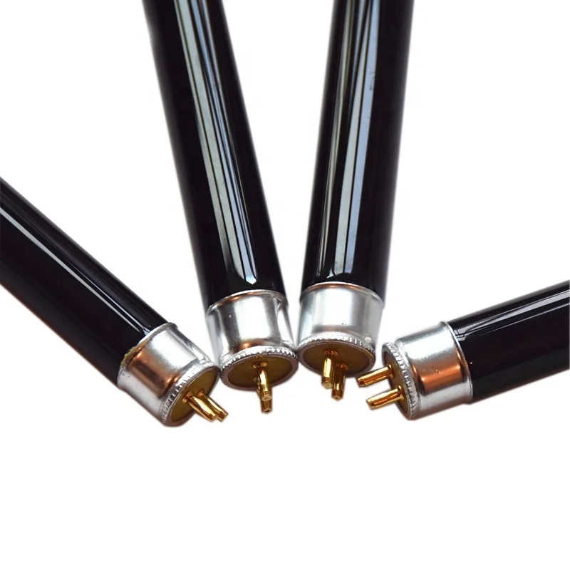 Good quality T5 & T8 UV Black lighting blue lamp T5 4W UVA BLB black lamp by CE and RoHS