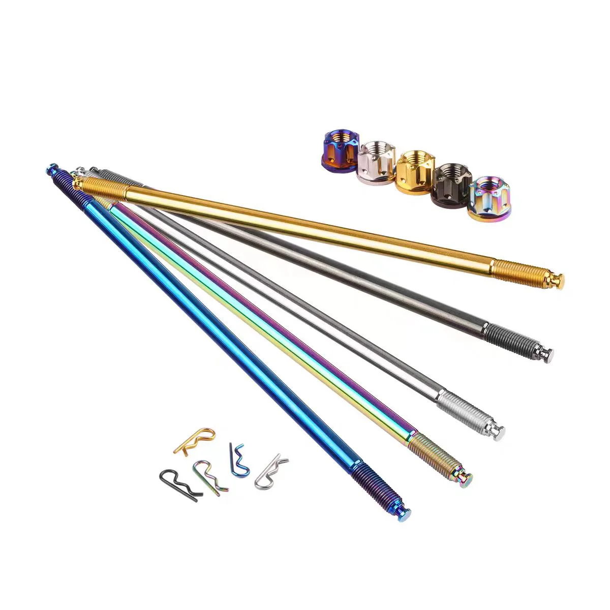 Hot selling  Titanium alloy screw engine hanger wheel core set front and rear axle motorcycle retrofit M10x280mm