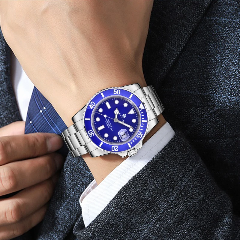 2024 New Arrival Rolez Business Green Wrist Automatic Watches For Men