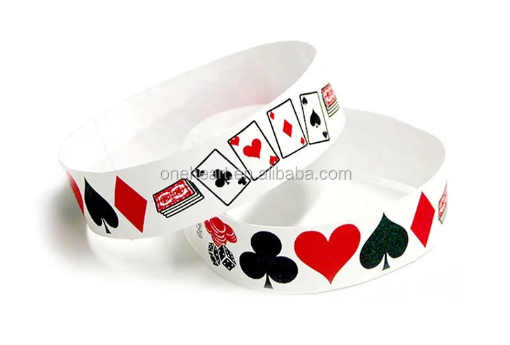 Water Proof Disposable Tyvek Printable Paper Tickets wristbands ID wristband For Party and Sports Events