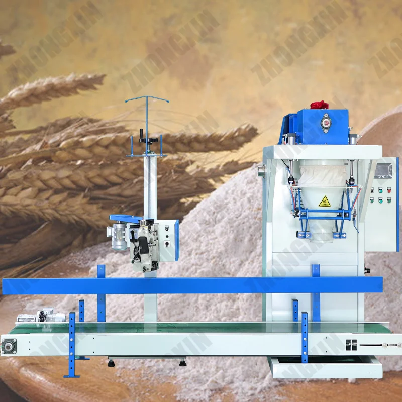 5kg 10kg 25kg 50kg Powder Packing Machine Flour Feed washing soap powder and packing machine