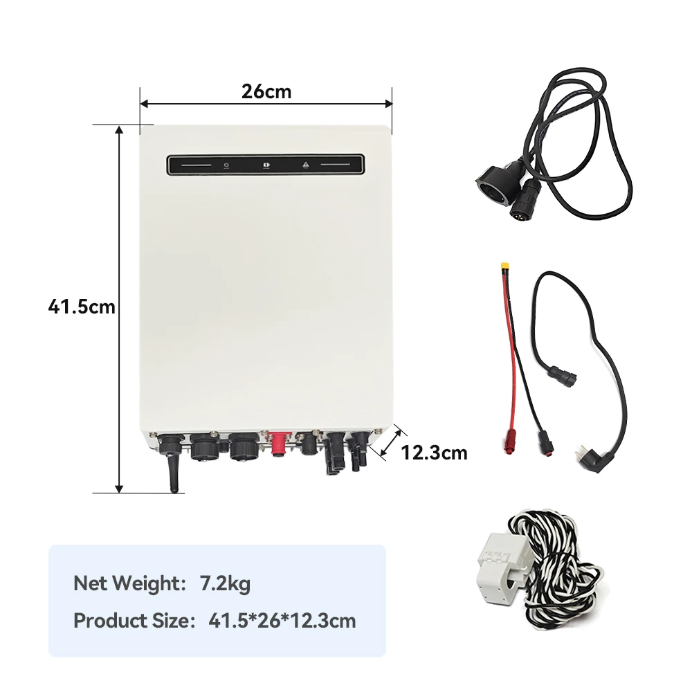 Wholesale 2.4kw 2400w Hybrid Inverter Solar With DC Switch Smart Hybrid Inverter With LED Display Solar Panel Inverter