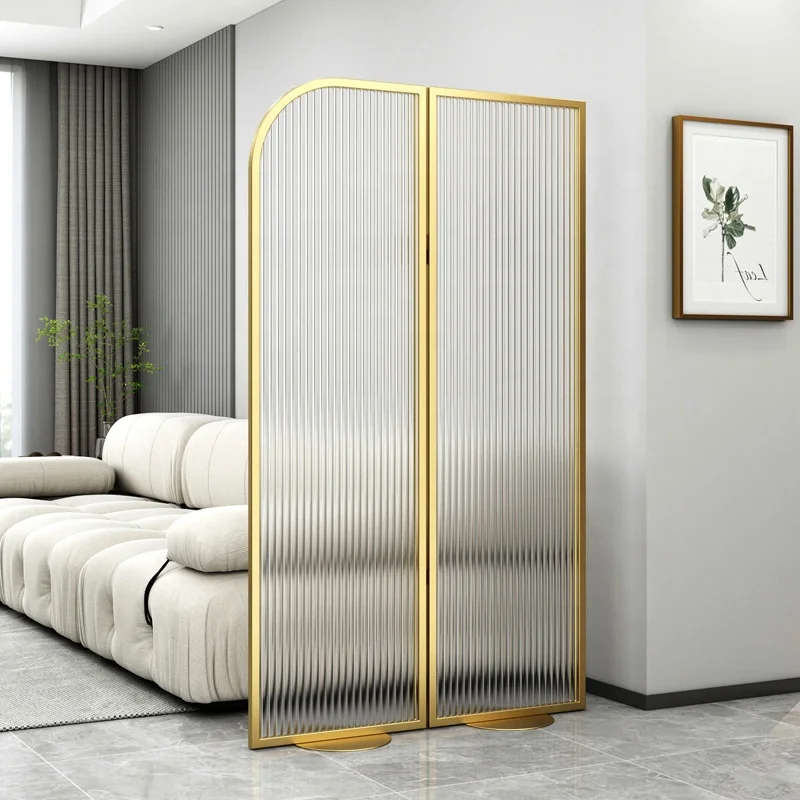 Foldable Luxury 304 Stainless Steel Art Decorative partitions Hotel Coating Room Divider Foldable
