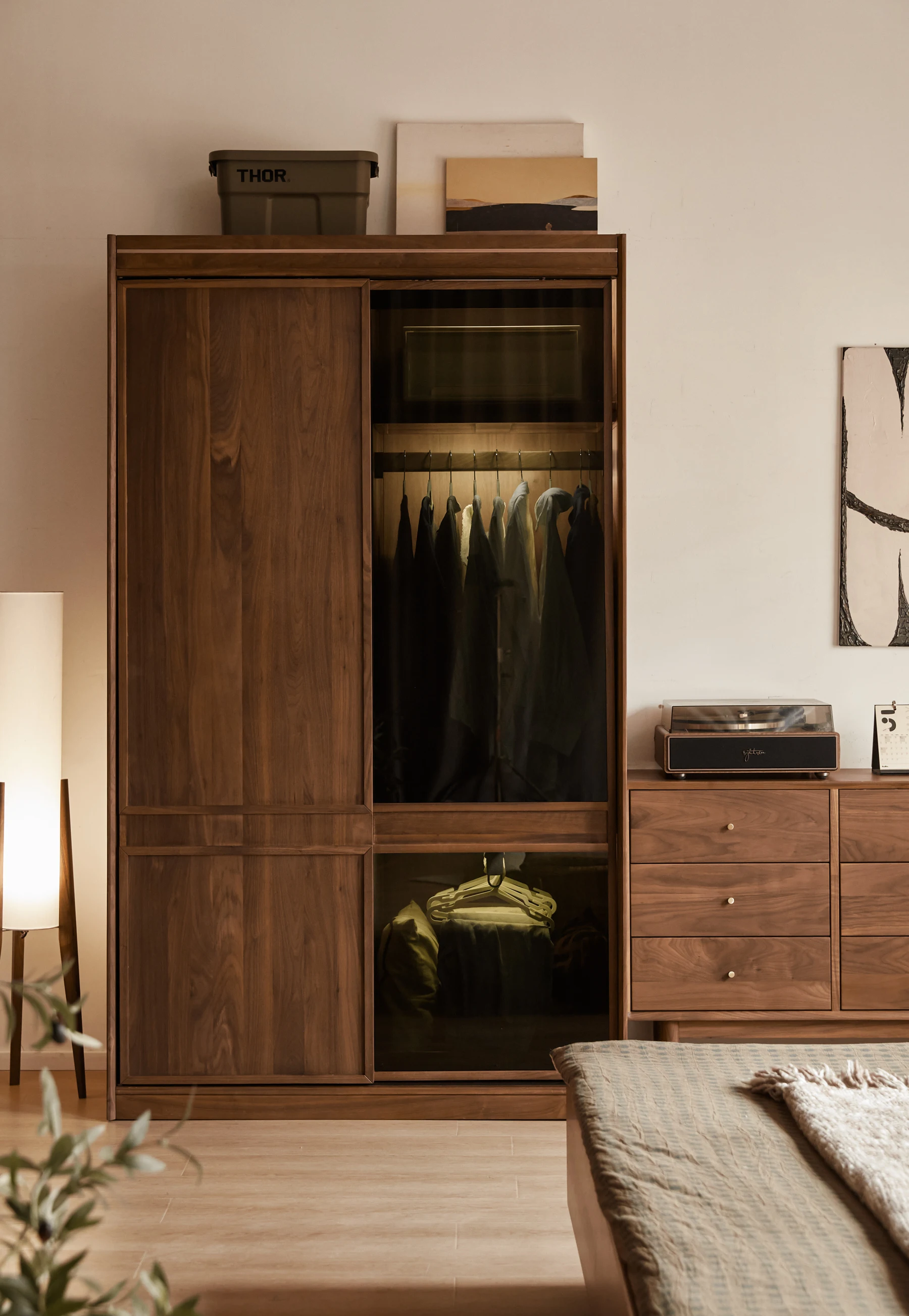 XUXIE large storage solid wood furniture set wooden closet for clothes luxurious wardrobes for bedroom