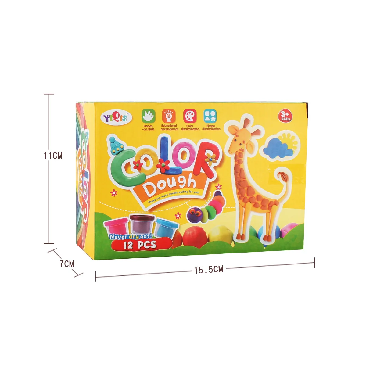 HY Manufacturers direct sales 12 color clay plasticine children diy handmade every family educational toys