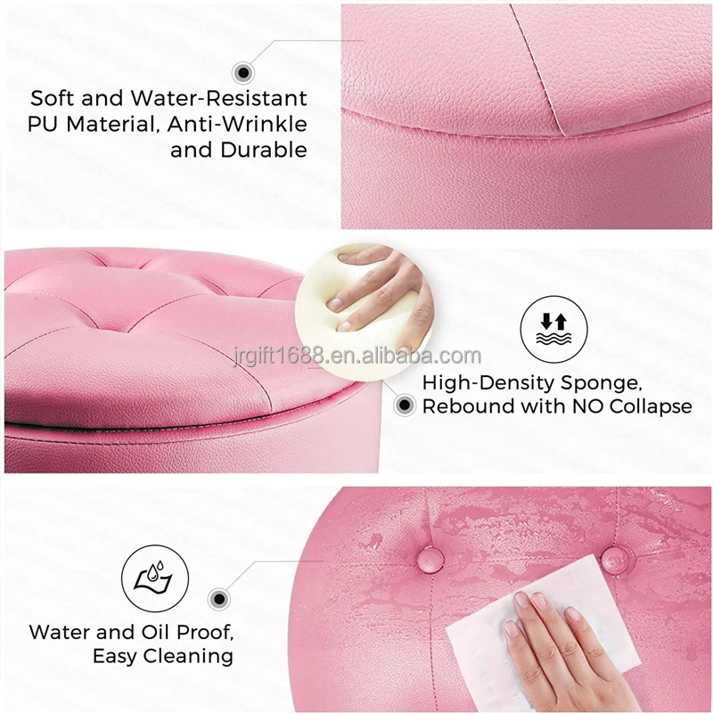 Custom Size Hot Sale Makeup Chairs Adjustable Height Round Stool Revolving Chair