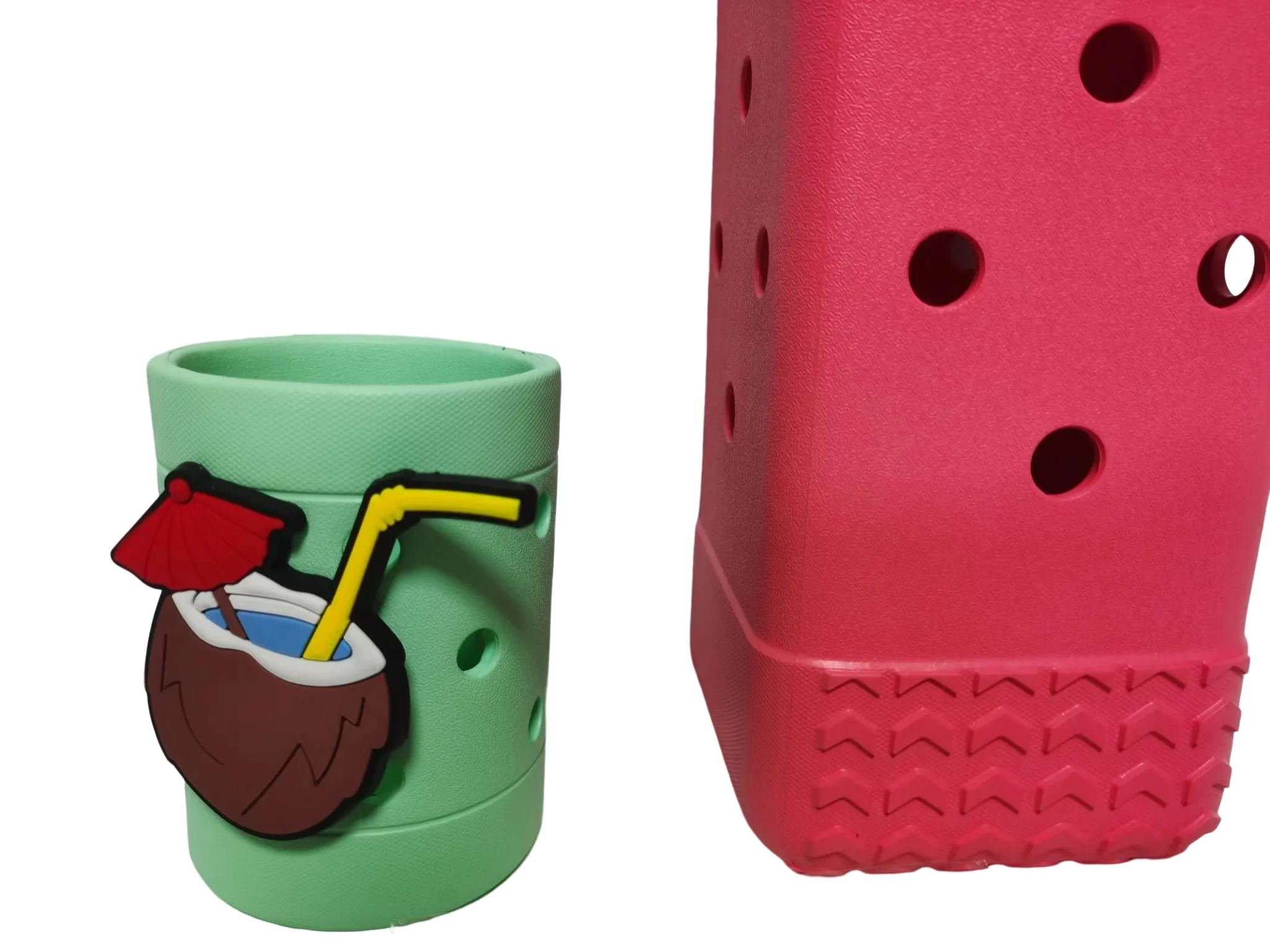 Unisex-Adult Clog Shoes Charms Accessories Pvc Charms Eva Beach Tote Bag Charms Summer Shoes Accessories