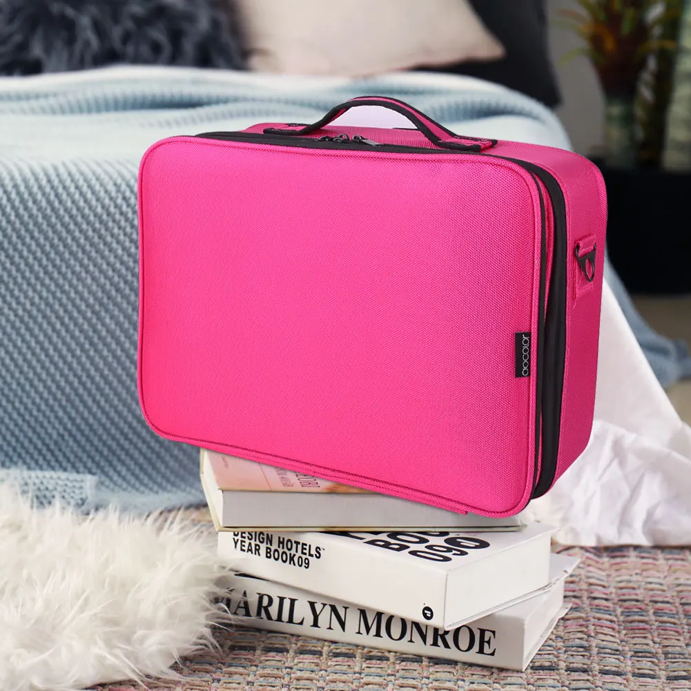 Docolor Make up Beauty Case Cosmetic Case Travel Makeup Bag for Cosmetics Makeup Brushes