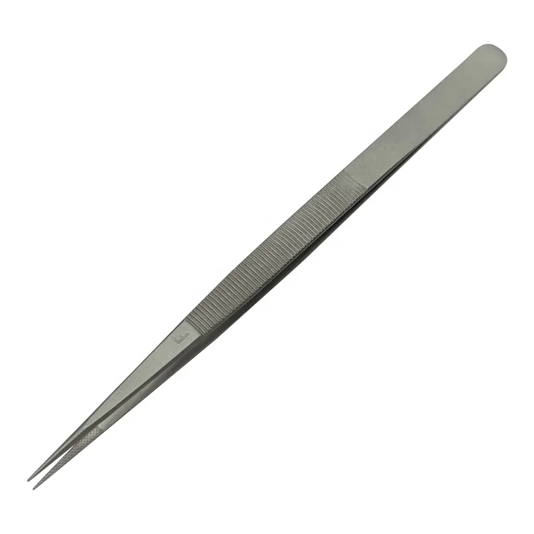 F Fine Titanium Diamond Tweezers High Quality Jewelry Identification Pick up Tools OEM Grooved Tip Slick Lock Gemstone Tweezer