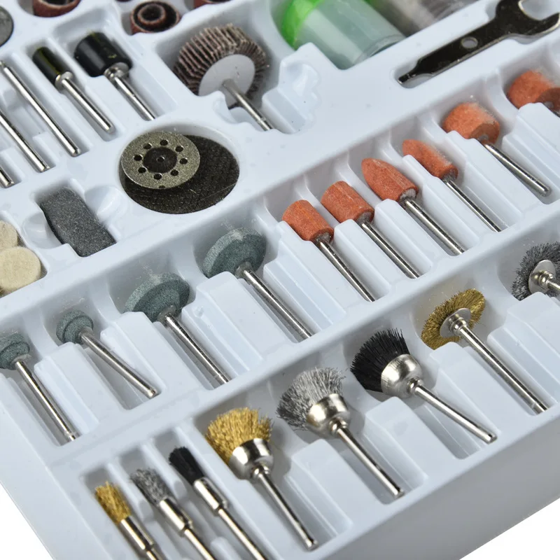 216PC Power Tools Accessories Polishing Film Grinding Head Sets Diamond Grinding Electric grinder supporting use