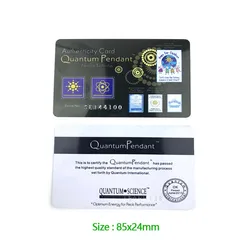 Bio Energy Health Card Negative Ion FIR Cards with Cheap Price