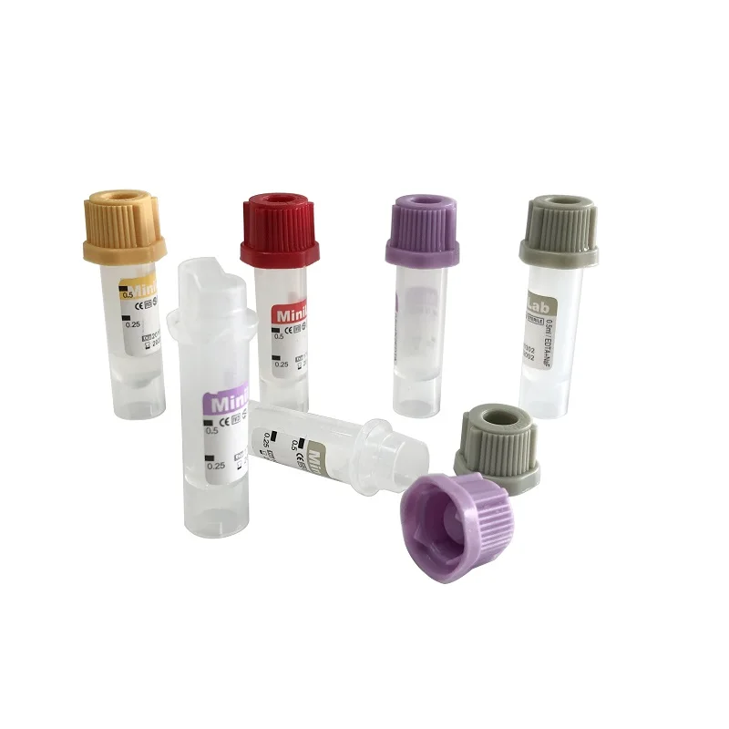 Mini Medical Factory Sale Pp Plastic k3 k2 0.5ML Micro Blood Collection Edta Tube