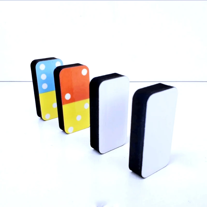 Sublimation dominoes set kid toy building blocks mdf wooden sublimation blank dominoes