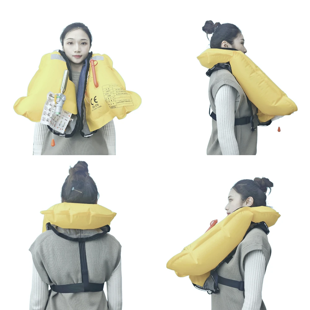 Eyson CE Approved Marine PFD 150N Customized Inflatable Life Jacket Vest For Adult