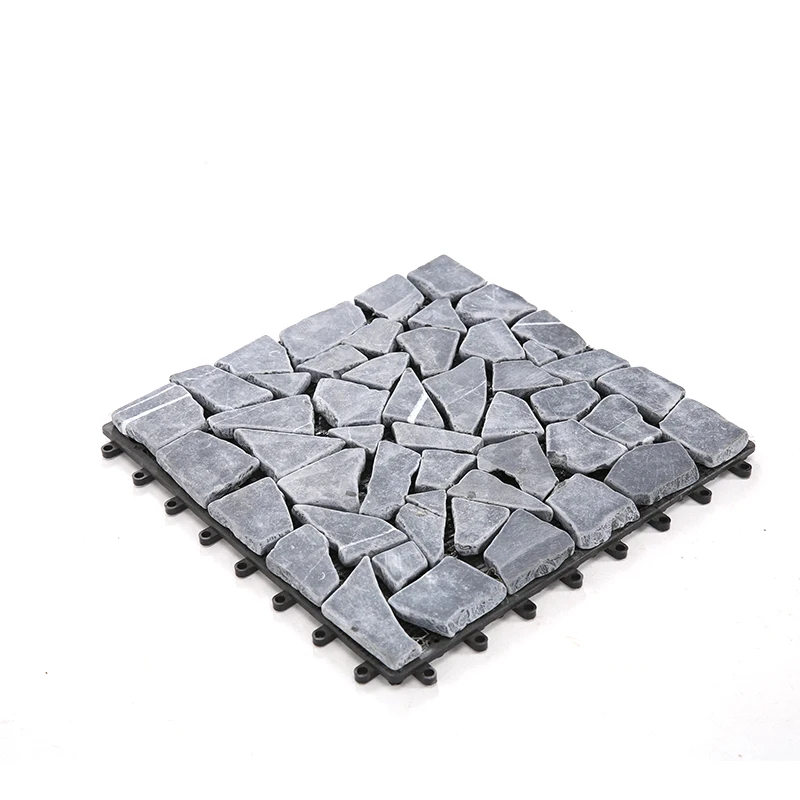  Pebble stone deck tiles for home garden floor easy-install diy