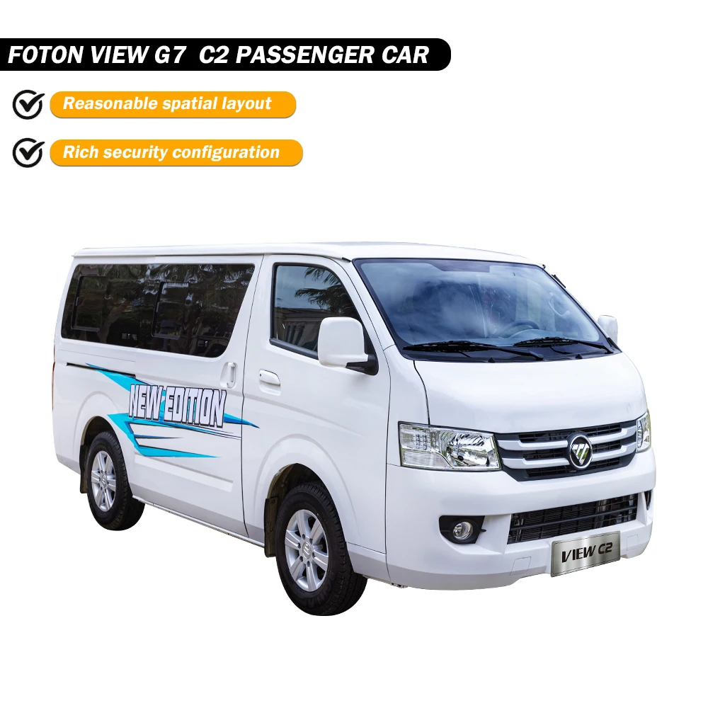 FOTON Van View G7 C2 RHD 4x2 пассажирский плоский верх 15 мест мини городской автобус грузовые грузовики с правым рулем