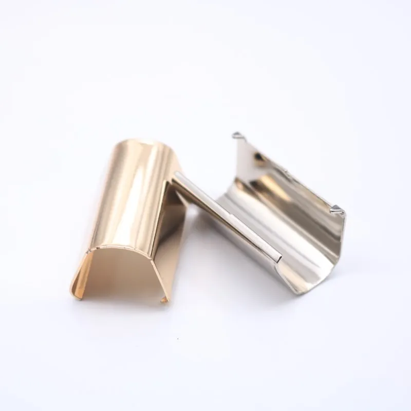 Metal Crimp Clasps Ribbon Webbing Ends Clips With Claw For Belt