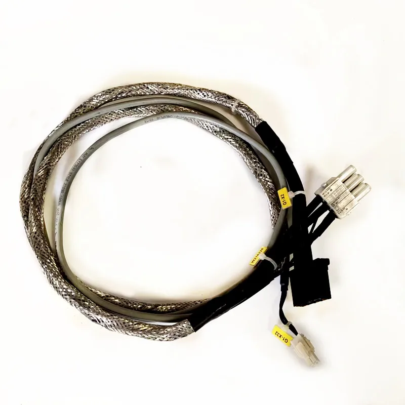 12V 40A automotive audio wiring harness insulation sleeve covered wire harness with Harting 3+4 Pins CD module aviation plug