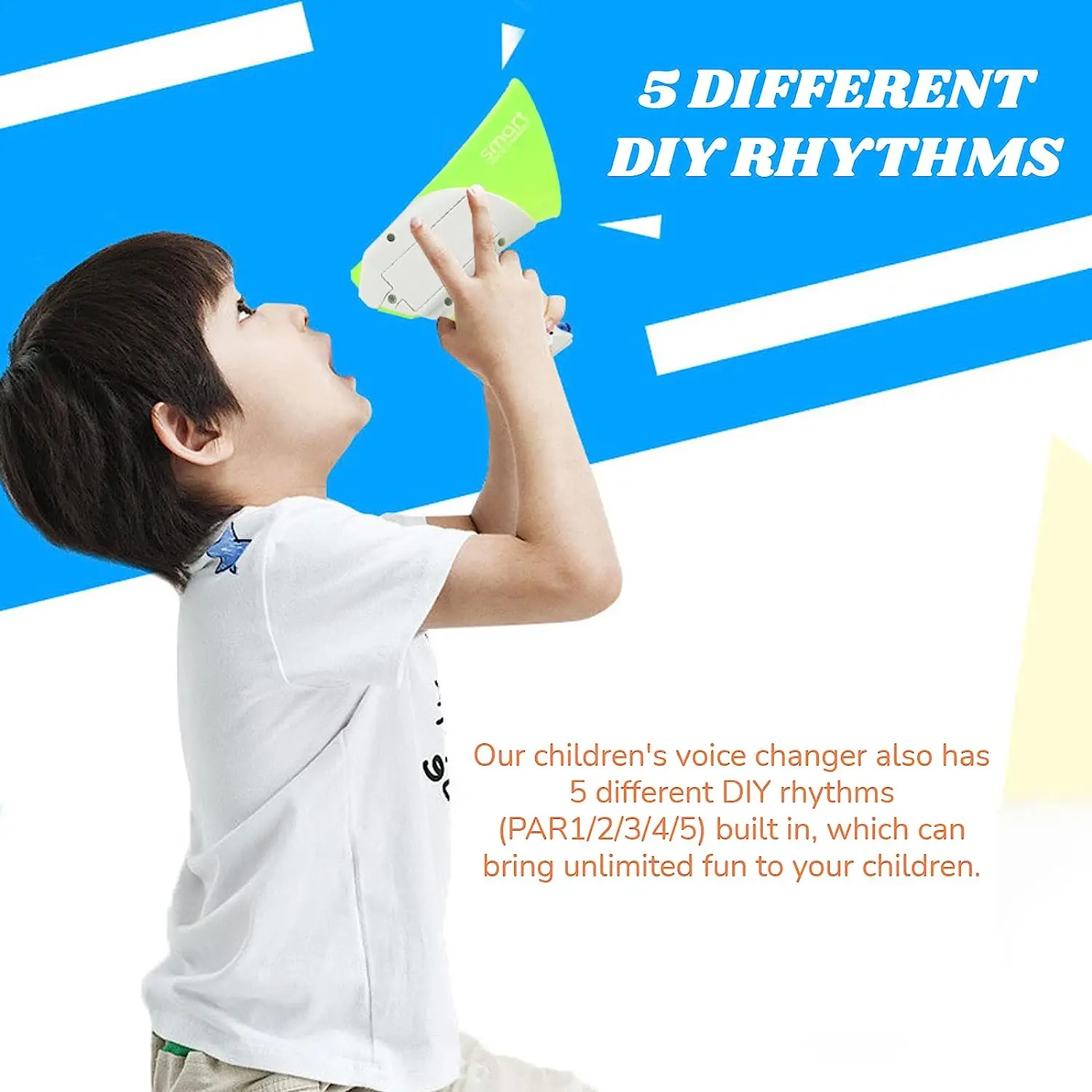 Funny Electro Voice Changer 7 Different Voices Mini Speaker Toy For Children Kids
