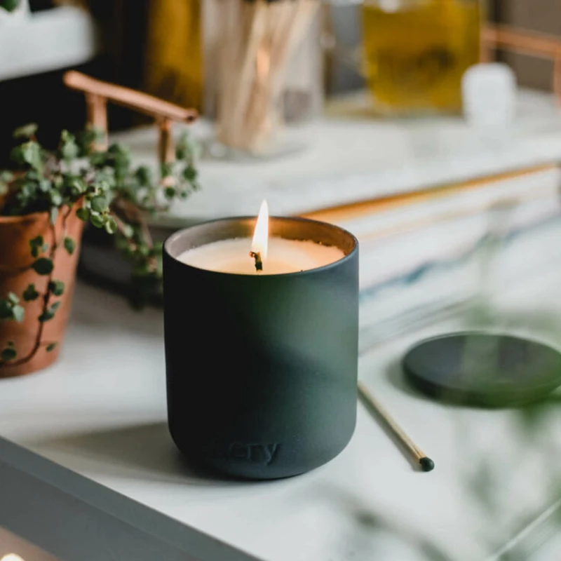 Luxury personalized cement scented candles for decoration