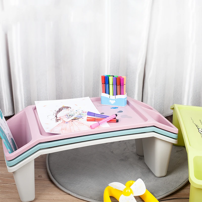 Early education baby learning table multifunctional writing table children bed small desk plastic toy table