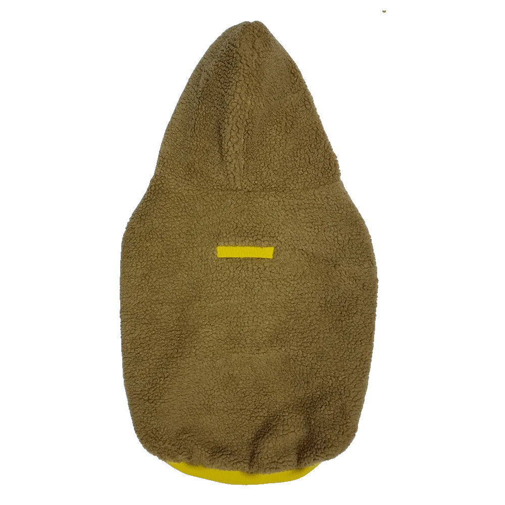 Popular Casual Design Polyester Berber Fleece Hoodie Zipper Jacket Pet Clothes Winter Coat for Dogs