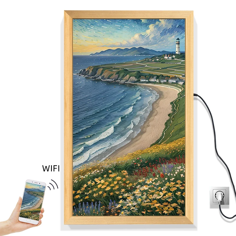 GPX 21 5 32 43 дюймов светодиодная цифровая фоторамка NFT Wi-Fi с ЖК-сенсорным экраном