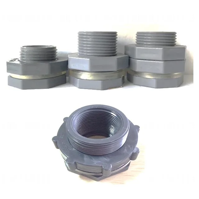 PVC Bulkhead Tank Fitting with EPDM gasket