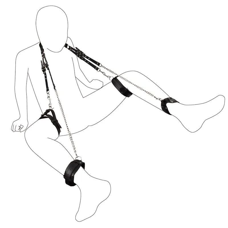 Lexiang Chains and Leg Cuffs Restrained Sex Products Woman Adult Sex Dolls BDSM Sex Toys