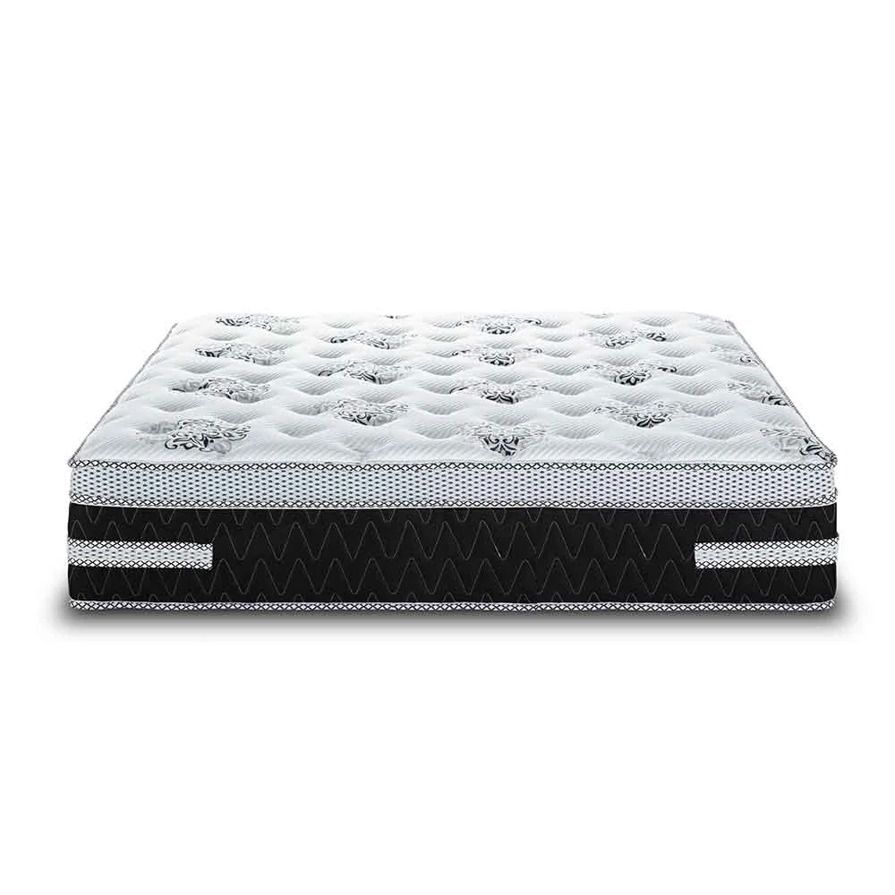 2022 hot sale 12 inch Super luxury 7 zone spring gel memory foam Medium hard mattress